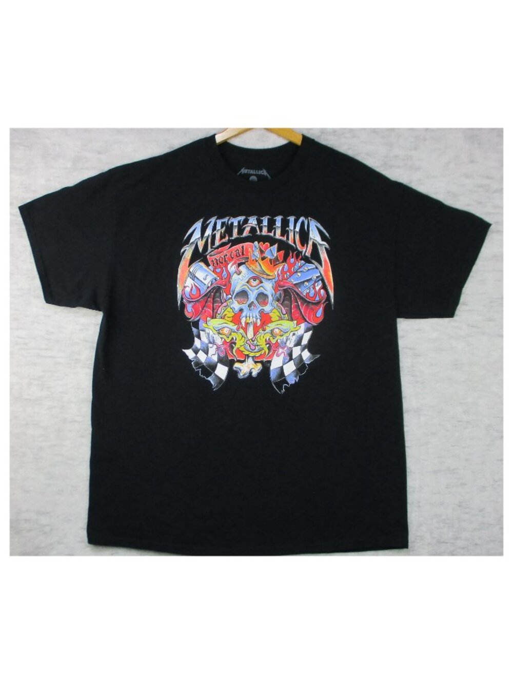 Vtg METALLICA NOR CAL T SHIRT XL Plain Back 100% Cotton Very Good Condition